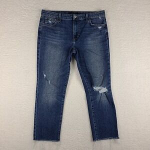 Joe's Jeans Womens 31 Blue Boyfriend Slim Ankle‎ Brushy Dark Wash Denim